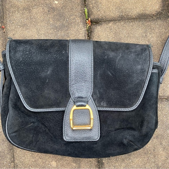 Vintage Italian suede bag - Picture 3 of 12